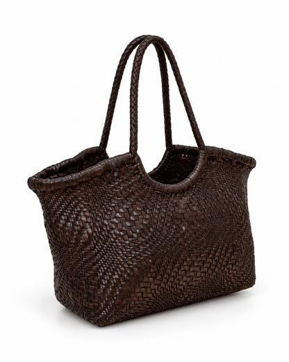Nantucket Basket Big in Dark Brown