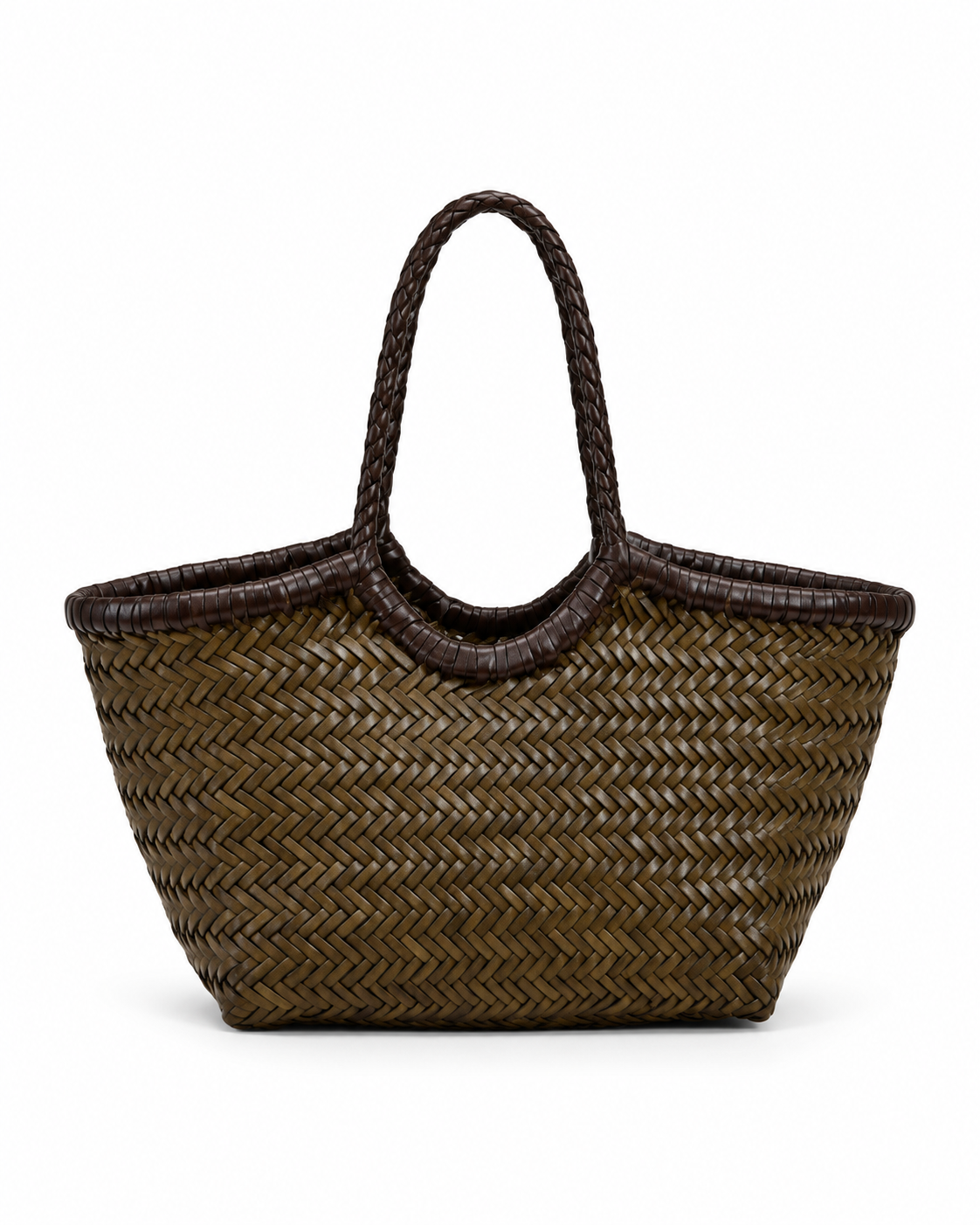 Nantucket Small Bi-Colour | Khaki / Dark Brown