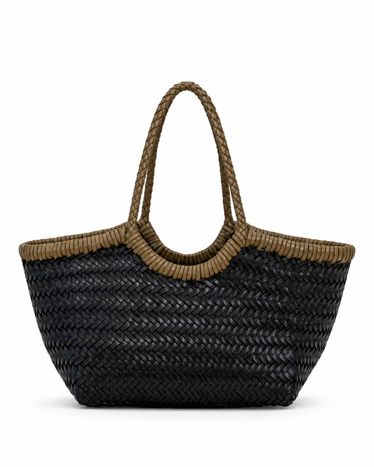Nantucket Small Bi-Colour | Black-Khaki