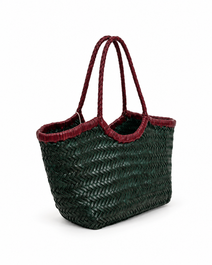 Nantucket Small Bi-Colour | Forest-Bordo