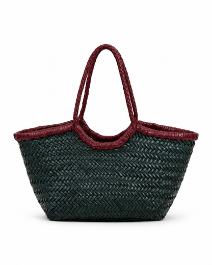 Nantucket Small Bi-Colour | Forest-Bordo