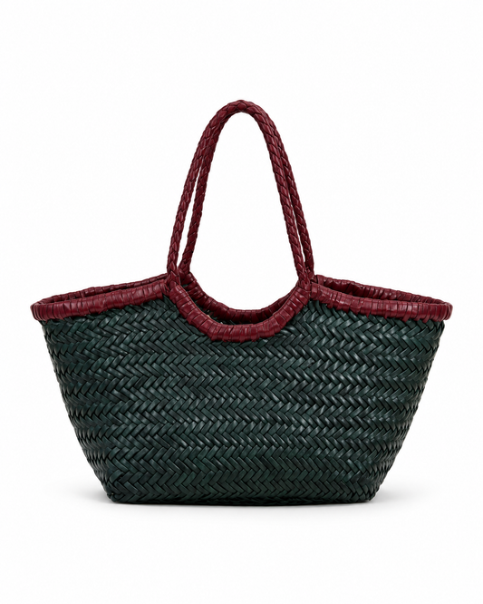 Nantucket Small Bi-Colour | Forest-Bordo