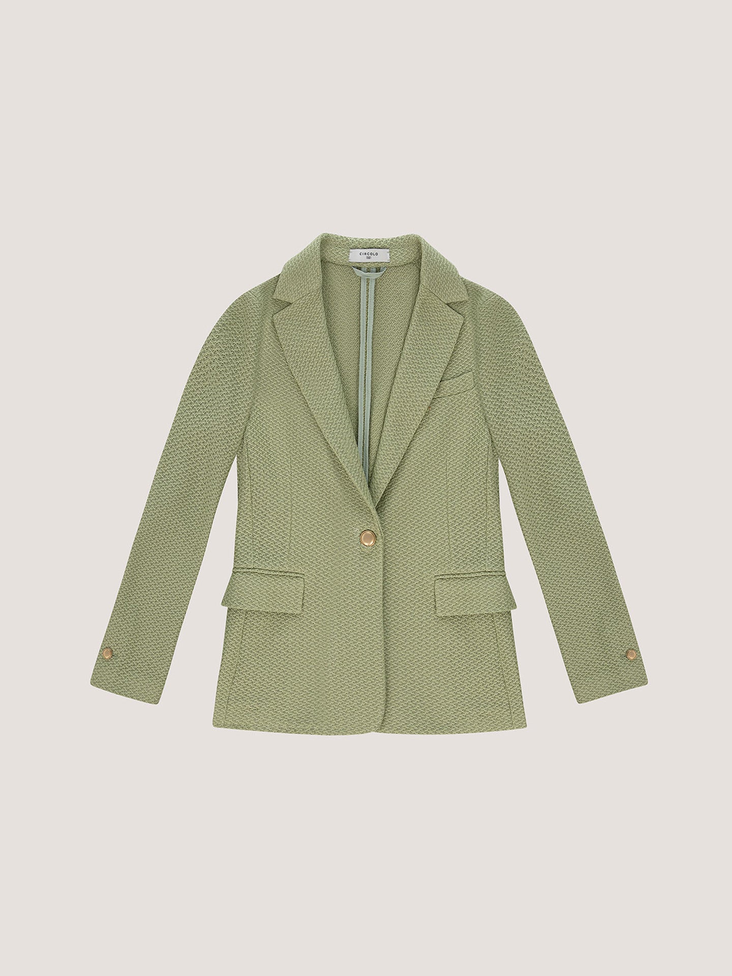 Giacca Slim Fit in Cotone di Circolo 1901, panna