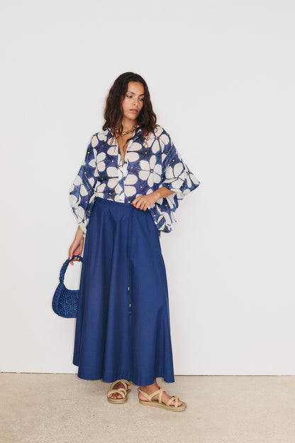 Camicia Lotus di Stella Forest, stampa floreale