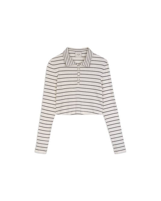 Polo a Righe in Jersey Alysi