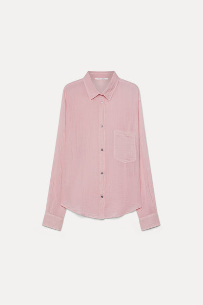 Camicia Garza Crèpe di Cotone Organico
