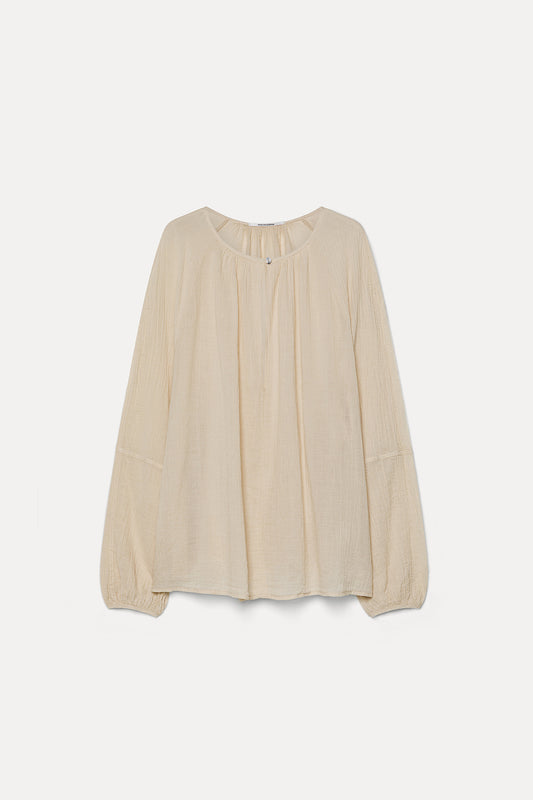 Camicia Garza Crèpe di Cotone Organico