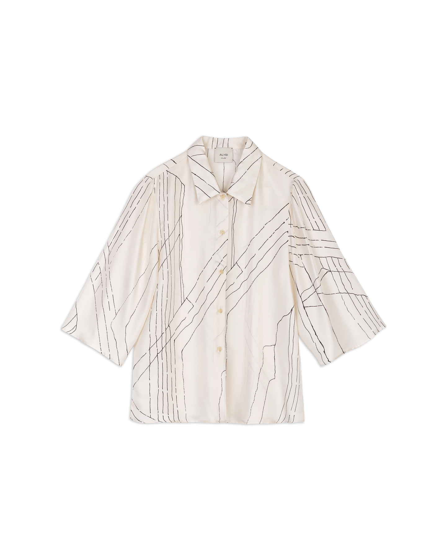 Camicia Stampata in Seta Alysi