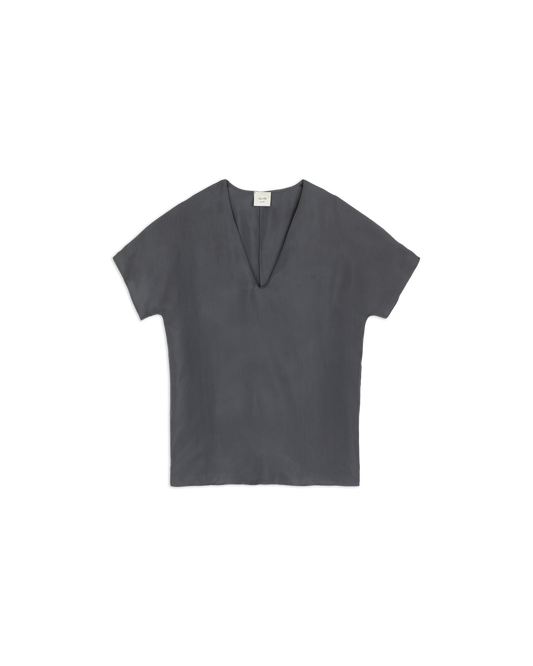 Blusa in Twill Enzimato Alysi